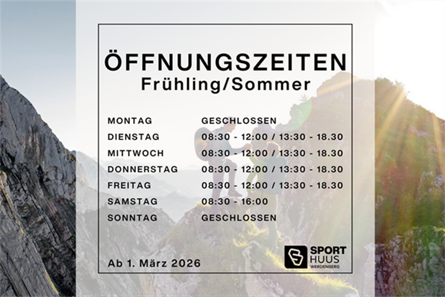 Öffnungszeiten Frühling / Sommer
