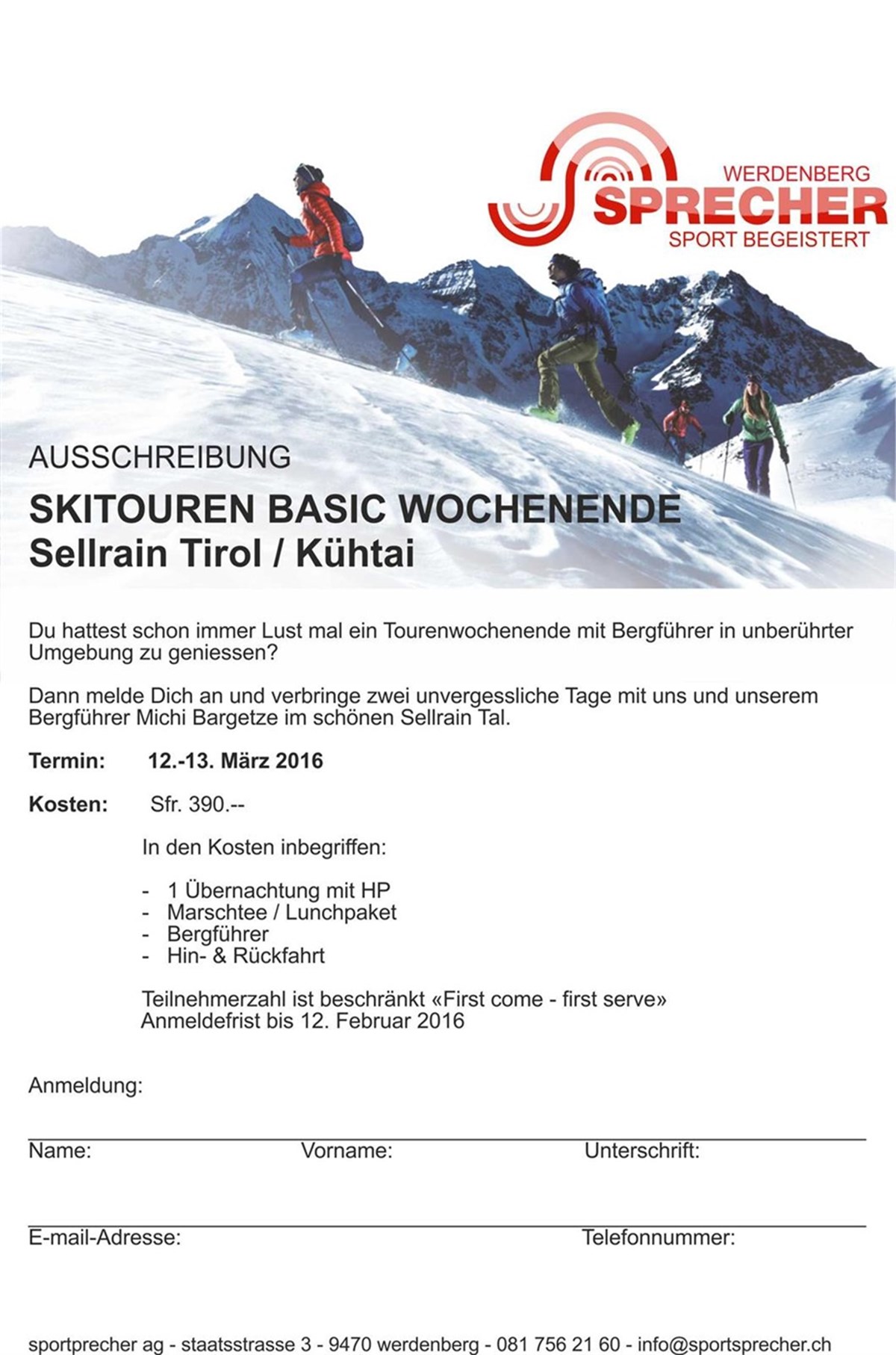 Skitouren Basis Wochenende